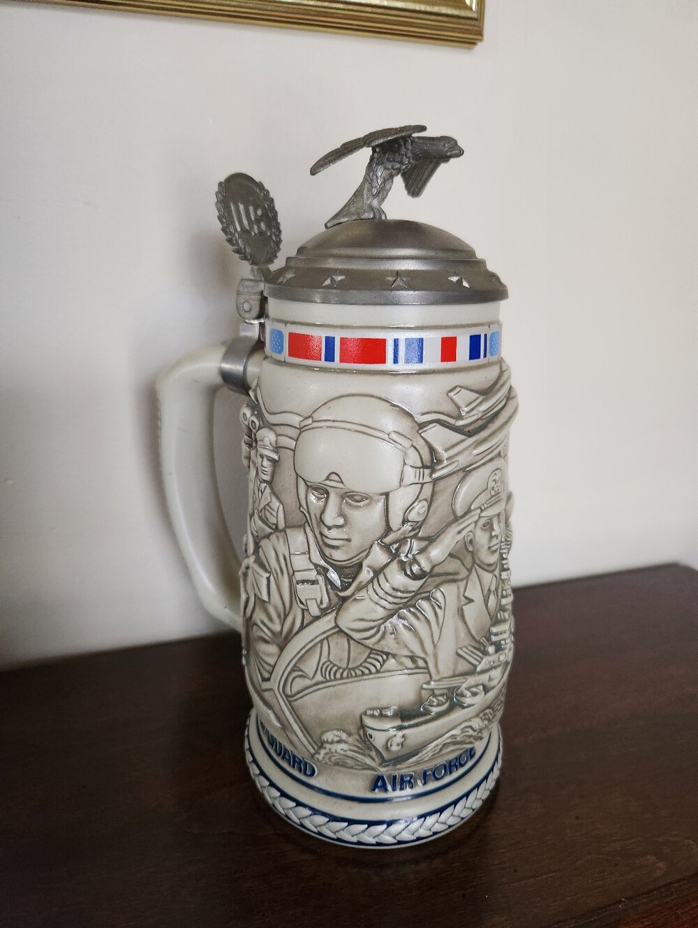 1990 Tribute to the American Armed Forces Stein